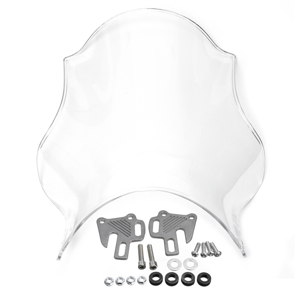 New Front Motorcycle Windshield Windscreen Universal For Honda Yamaha Kawasaki Suzuki 762179093527