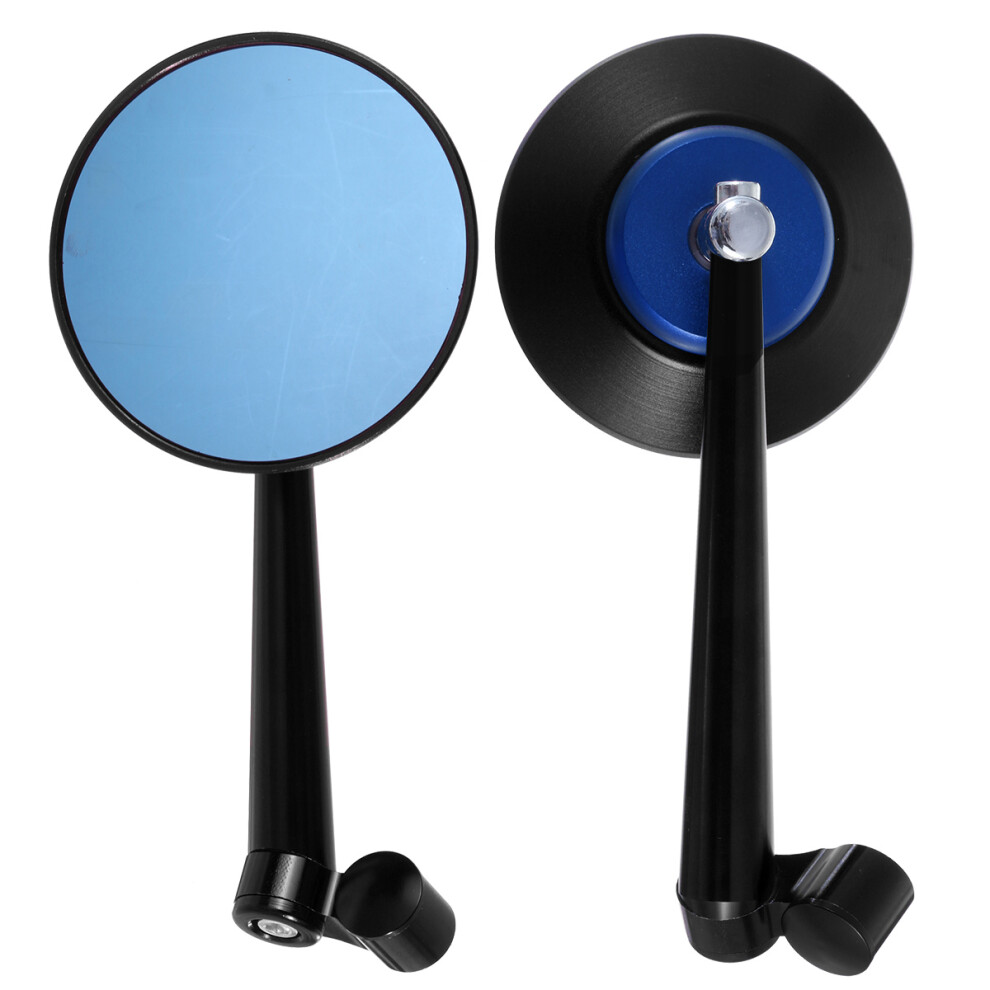 New Pair Motorcycle Motorbike Handlebar Side Mirrors Mirror Rearview 762179072522