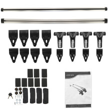 Neue Dachträger Querstrebe aus Aluminium abschließbarer Dachgepäckträger Diebstahlsichere Querstreben für 48'' universelle Dachträger Querstreb