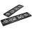 2 Stück Echtes Carbonfaser Euro/UK Auto Nummernschild Halter Rahmen 3