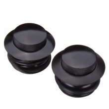 Nieuwe 2 X Aangepaste Zwarte Gasbrandstoftank Flush Mount Dop Voor Harley Davidson