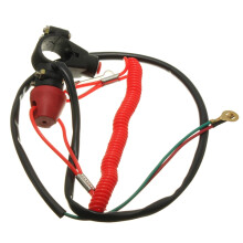 Nieuwe 7/8 inch Motorfiets ATV Quad Motor Nood Stopknop Touw