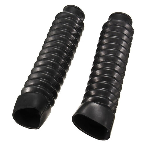 New Motorcycle Rubber Front Fork Cover Gaiters Gators Boots Universal 2