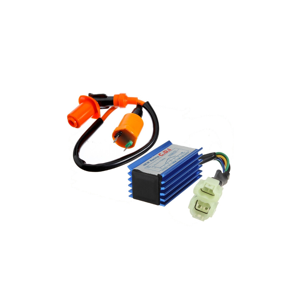 Ignition Coil And Cdi Box For Gy6 50 125 150Cc Motorcycle Go Kart Atv Dirt Pit Bike 762179056102