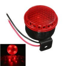 Neuer 12 V 125db Brems-Stopp-Rückwärts-Dreh-Alarmhorn mit rotem LED-Licht für Motorrad Auto Lkw