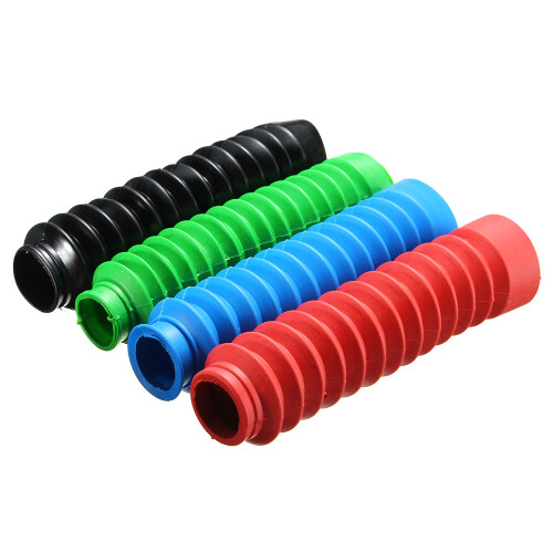 New Pair Motorcycle Rubber Front Fork Cover Protector Gaiters Boot Gaitor 4 Colors 2