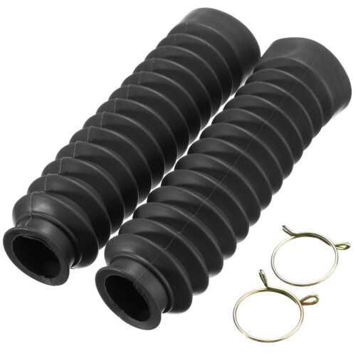 New Pair Motorcycle Rubber Front Fork Cover Protector Gaiters Boot Gaitor 4 Colors 1