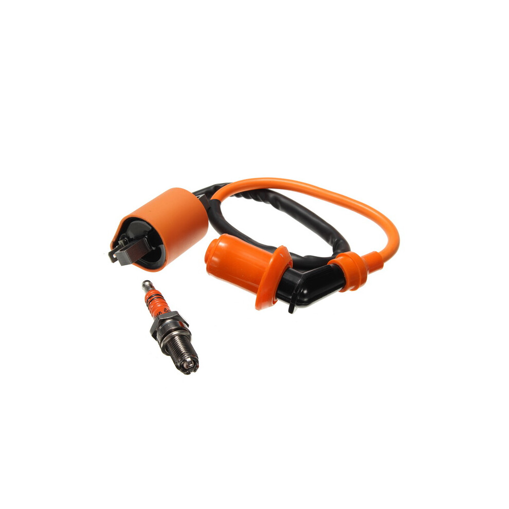Ignition Coil 3-Electrode Spark Plug Cg125 150 200 250/Cb Cbd For Atv Motorcycle Racing Performance Amber 762179041597