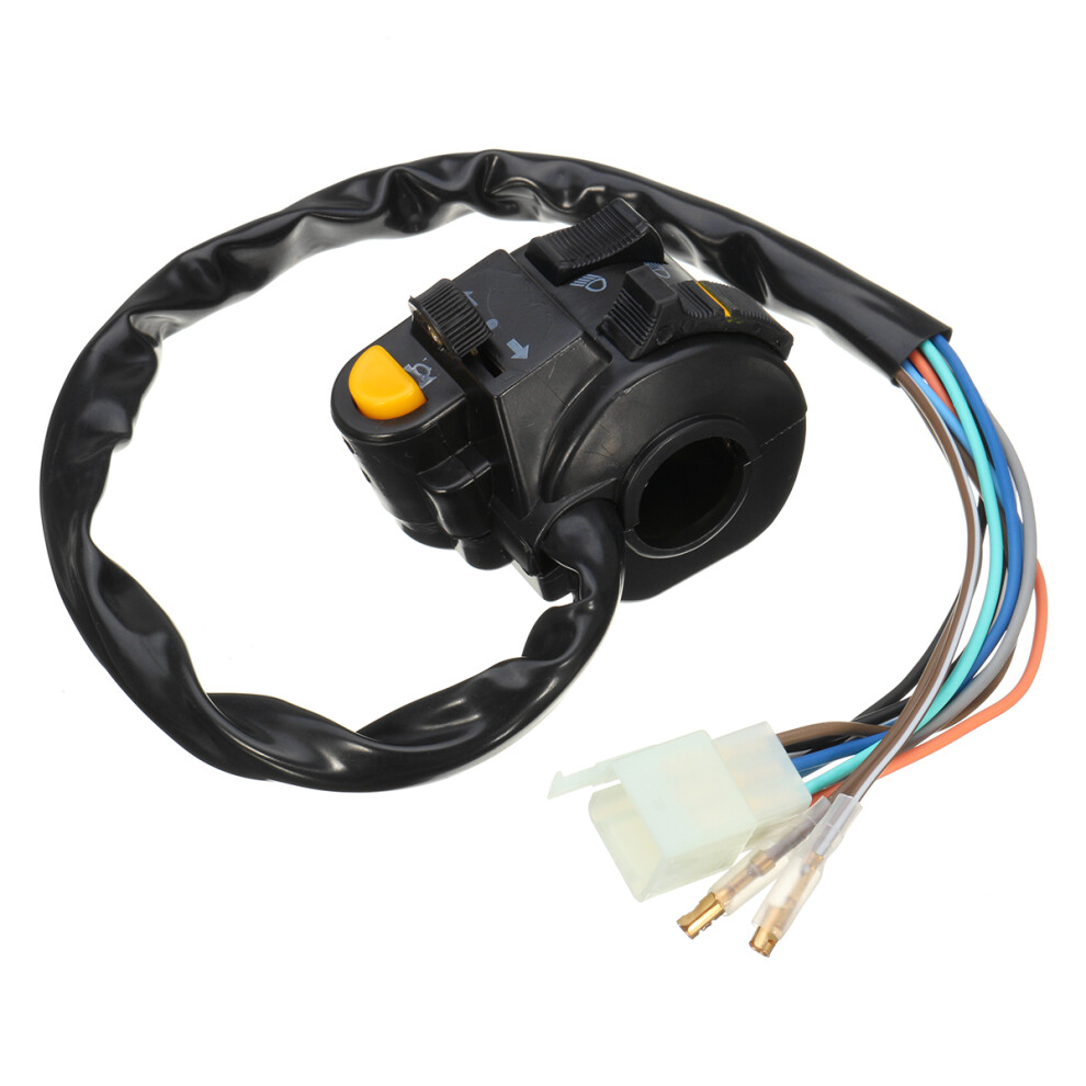 7/8Inch 22Mm Left Motorcycle Handlebar Horn Turn Signals Headlight Switch Control 762179037941