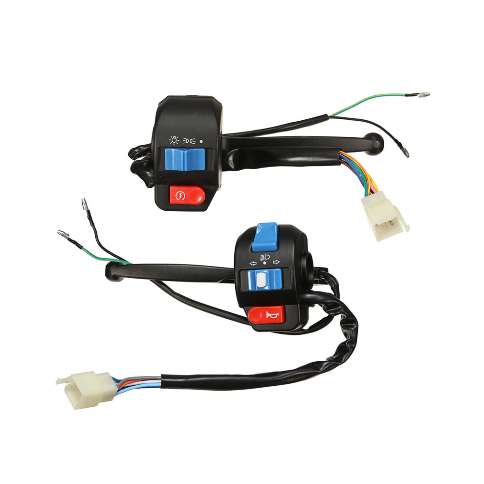New Motorcycle Electric Motor Left And Right Drum Brake Head Singal Switch Light 762179070818