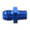 Adaptador de Mangueira de Combustível de Alumínio Reto AN8 para Rosca NPT de 3/8 polegadas Azul 2
