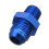 Adaptador de Mangueira de Combustível de Alumínio Reto AN8 para Rosca NPT de 3/8 polegadas Azul 1