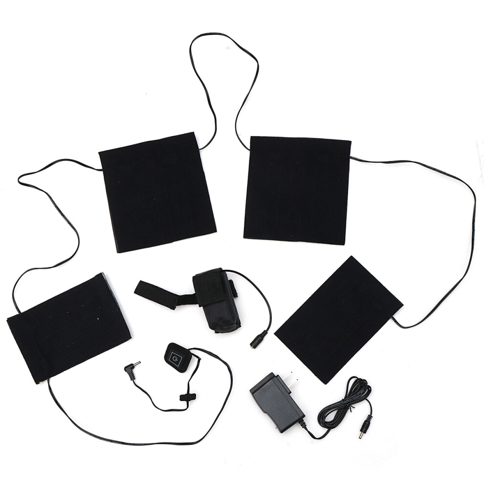 New 7.4V Electric Heater Pad Clothes Thermal Heating Warmer Vest Jacket Warming Gear 762179080206