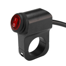 Nieuwe 12V 10A Motorfiets Aan/Uit Schakelaar 25mm Handvat Grip Licht Hoorn Spotlight