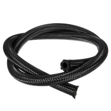 Nuovo tubo carburante intrecciato in nylon AN-6 8mm 5/16 da 1 metro nero