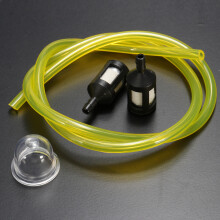 Nuovo tubo carburante trasparente 2.5/3mm + 2 mini filtri e pompa di primer per decespugliatori a benzina Ryobi