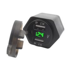 Neues 4. 2A Dual-USB-Motorrad-Ladegerät mit digitaler Anzeige und Voltmeter für Fahrzeuge von BMW