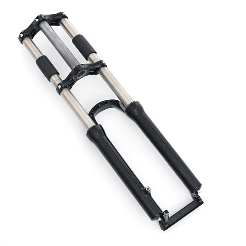 Novo garfo dianteiro de liga de aço para bicicleta de montanha de 26-27. 5 polegadas com amortecedor. 2
