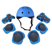 Neue 7-teiliges Kinderhelm Ellbogen Knie Handpolster Kinder Sport Schutzausrüstung für Motorradfahren Radfahren Skaten Skateboard Fahrrad