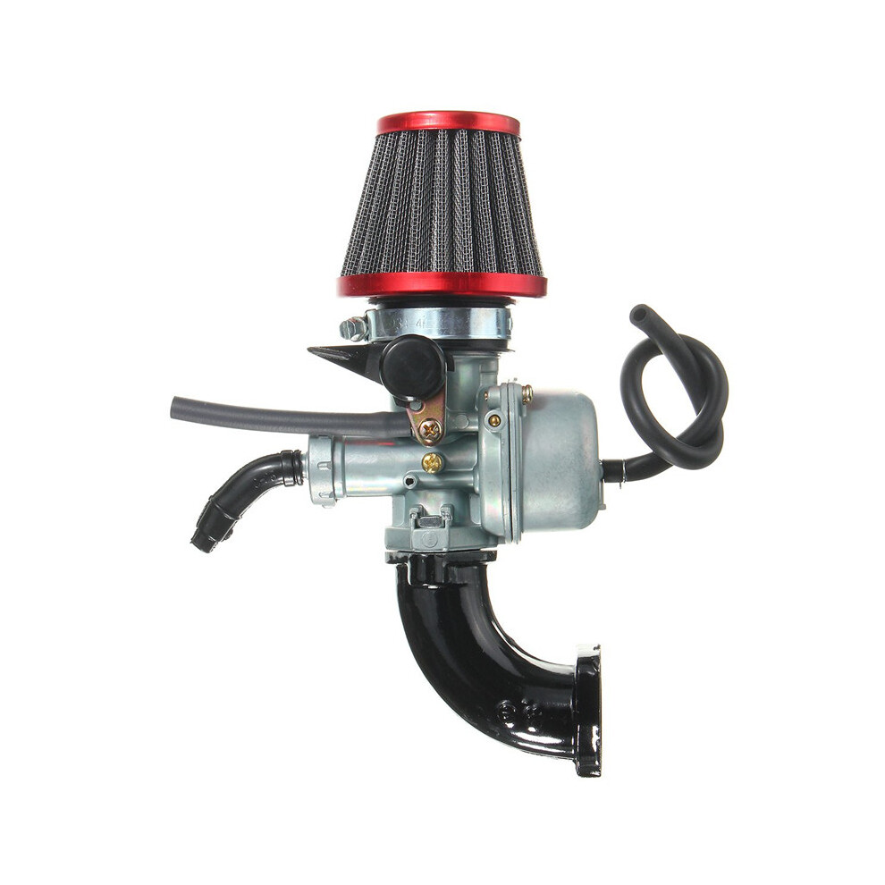 New 110Cc 125Cc Pit Dirt Bike Carburetor Air Filter Intake Pipe Ssr For Honda Lifan Crf50 Red 762179078876