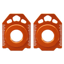 Neue CNC-Hinterachswellen-Spindel-Kettenverstellerblöcke für KTM SX EXC XCW 125–530 20 mm