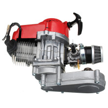 New 49cc Engine 2-Stroke Pull Start with Transmission For Mini Moto Dirt Bike Red