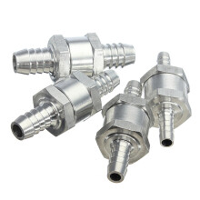 Neue 2ps10mm Aluminium Kraftstoff Rückschlagventil Einweg Benzin Diesel