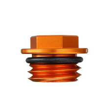 Neuer Öleinfüllstopfen Schraubkappe CNC Edelstahl Orange für KTM 125–530 SX/SX-F/EXC/EXC-F
