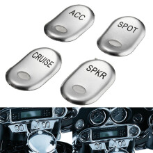 Nieuwe Chrome Geborstelde Rocker Switch Cover Voor Harley Electra Glide FLHTCU 1996-2013