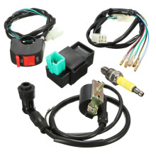 Neuer Kabelbaum Kill Switch Spule CDI Zündkerzenkit für 110cc 125cc 140cc Pit Bike