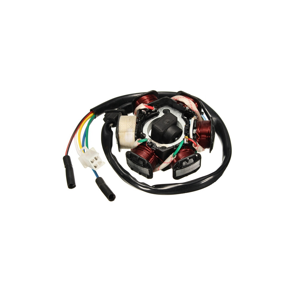 New 6 Pole Generator Coil Magneto Stator Plate Gy6 110 125Cc Atv Pit Ditr Quad Bike 762179061816