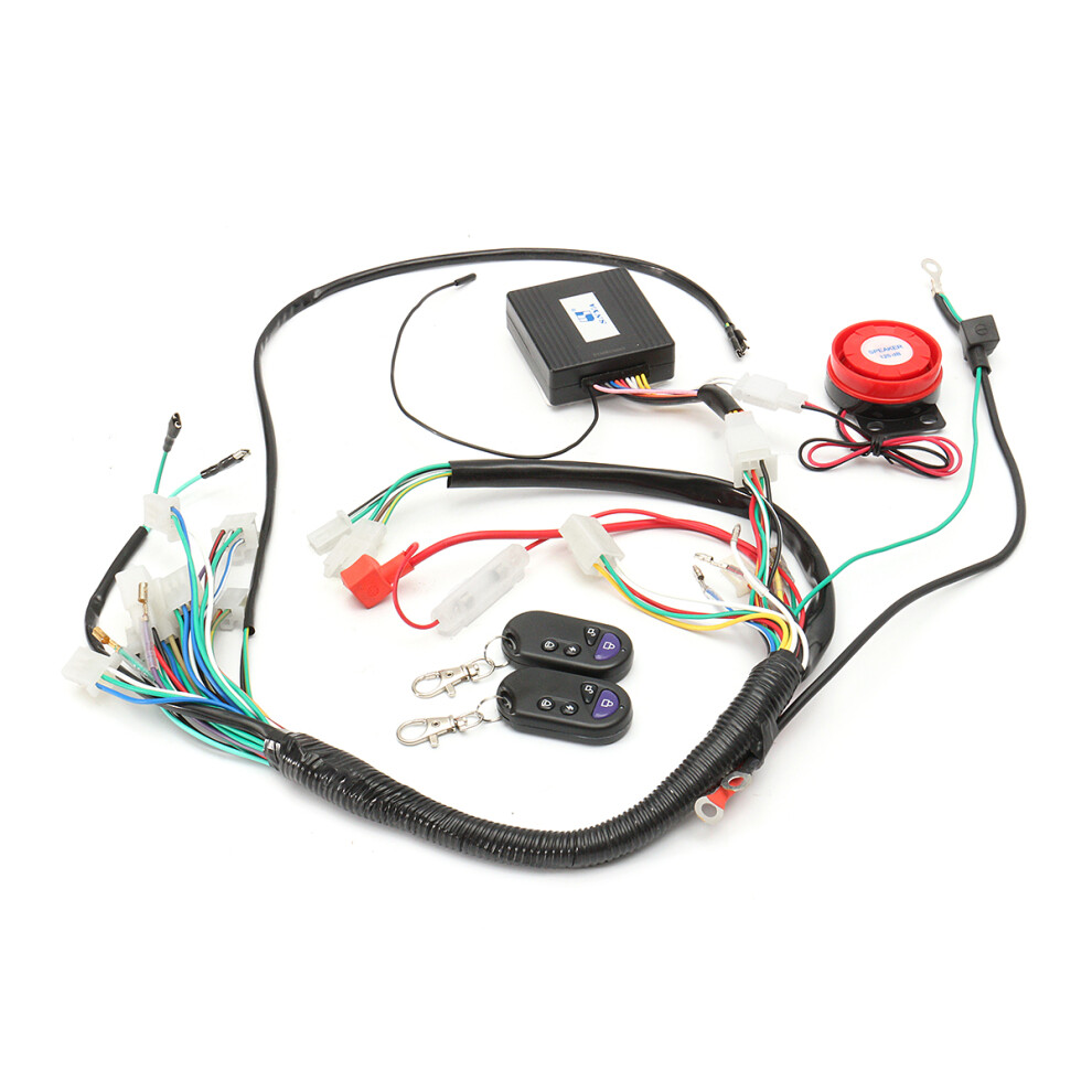 New Wiring Harness Start Switch Coil Loom Remote Speaker 50Cc 70Cc 125Cc Quad Atv Bike 762179088844