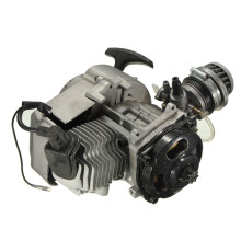 Neuer 49cc Minimotorrad Quad Motor Vergaser Rückholstart Luftfilter