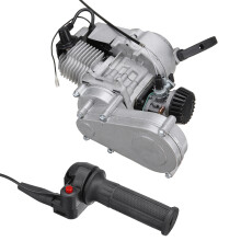 Neuer 50CC 49CC Motorradmotor mit Beschleunigungsgriff für MINI DIRT BIKE Rückzugstart Auto CDI Mini-Gasgriff inklusive