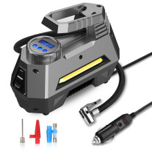 Neuer 12 V 150Psi 35 l/min tragbarer Luftkompressor Reifenaufblaser mit digitalem Druckmesser und hellem Notfallblitzlicht für Auto und Motorrad