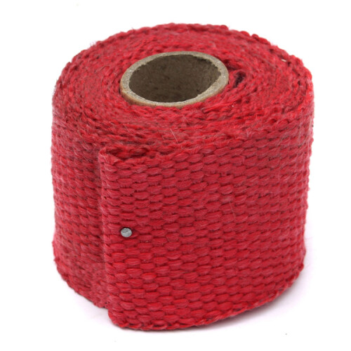 New 1.52cm Exhaust Header Pipe Wrap Shields Turbo Heat Manifold Header Insulation Red 1