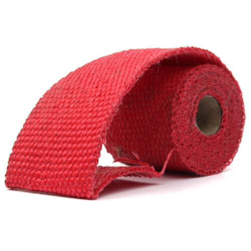 New 1.52cm Exhaust Header Pipe Wrap Shields Turbo Heat Manifold Header Insulation Red
