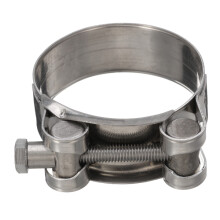 Nuovo morsetto di scarico da 2 pollici 51mm in acciaio inossidabile universale per moto
