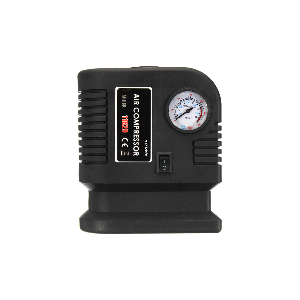 New 300 Psi 12V Motorcycle Air Compressor Electric Pump Tyre Inflator Gauge 762179069324
