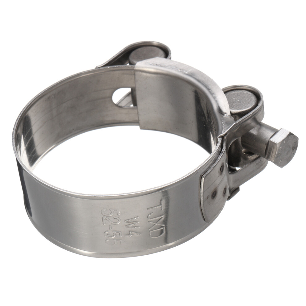 2Pcs Motorcycle 2 Inch 51Mm Stainless Steel Band Exhaust Pipe Clamp Kit Universal 762179040613