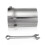 Novo silenciador de escape universal para motocicleta de 51mm/2 polegadas com baffle removível. 2
