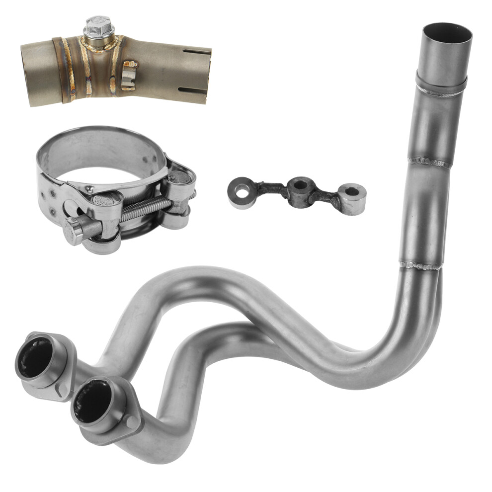 51Mm Exhaust Muffler Header Mid Pipe For Kawasaki Er-6N Er-6F Er6f 762179057543