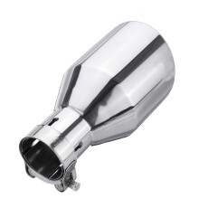 Neue 54–102 mm Hinterauspuff Schalldämpferrohr Auspuffendrohr Edelstahl Rund Auto Universal