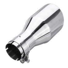 Neue 54 mm-89 mm Hinterauspuffrohr-Endschalldämpfer-Spitze Rund Edelstahl Universal