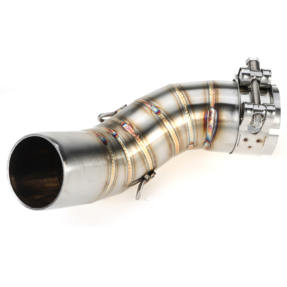New Motorcycle Exhaust Middle Link Pipe Slip On Section Muffler Stainless Steel For Kawasaki Z900 2017-2019 762179076292