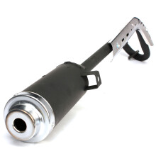 Nuovo silenziatore per tubo di scarico nero adatto per moto da cross 4 tempi CRF50 70cc 90cc 110cc 125cc