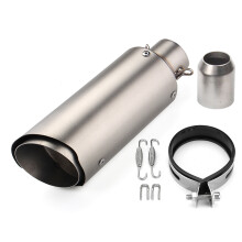 Nuovo silenziatore in acciaio per moto 38-51mm, tubo di scarico slip-on per scooter, rimovibile