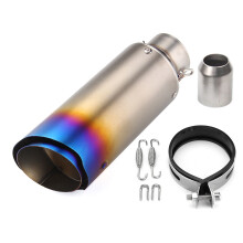 Nuovo silenziatore in acciaio inossidabile con tubo di scarico in fibra di carbonio universale per moto 38-51mm Slip-On