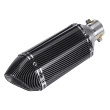 Nuovo silenziatore in fibra di carbonio per moto 38-51mm, tubo di scarico slip-on, silenziatore rimovibile universale