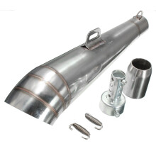 Neue 51 mm Motorrad GP Edelstahl Auspuffrohr Schalldämpfer Spitze Slip-On Straßenmotorrad